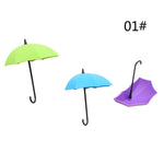 3pcs Creative  Shaped Storage Hook Free Nail Single Wall Hooks Small Decorative Home Decor Wall Hook Key Hair Pin Holder