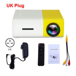 Salange YG300 Projector Mini LCD LED Proyector 400-600 lumens 320x240 Pixel Best Video Beamer for kids
