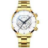 Fashion Men Stainless Steel Watch Luxury Calendar Quartz Wrist Watches Business Casual Watch for Man Clock Relogio Masculino