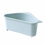Kitchen Triangular Sink Strainer Drain Vegetable Fruite Drainer Basket Suction Cup Sponge Holder Storage Rack Sink Filter Shelf