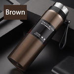 Outdoor Thermos Travel Hiking Office Stainless Steel Portable Kids Thermo Bottle Leakproof Coffee Tea High Capacity Vacuum Cup