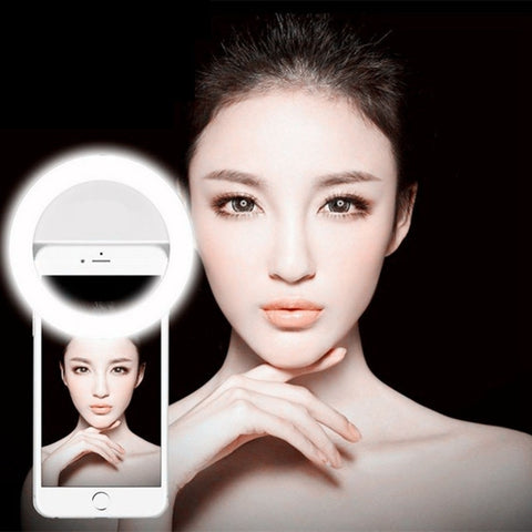 AINGSLIM Universal Selfie Ring Light Phone Selfie Luminous Ring LED Photography Flash Light For Xiaomi iPhone Sumsang Smartphone